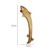 Brass Door Pull Handle - Fish 140x50mm #4030 - Image 2
