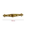 Brass Trunk / Box / Cabinet Hinge Fleur-de-lys Design 105mm #608 - Image 2