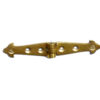 Brass Trunk / Box / Cabinet Hinge Fleur-de-lys Design 105mm #608