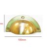 Brass Drawer Cabinet Pull 100mm #974 (Set of 4 Pcs) - Image 2