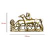Brass Animal Coat Hook Rail "Horse" Style 50mm # 1602 Polish Brass Finish - Image 2