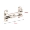 Door Lock for Front Door, Swing Bar Door Lock Chrome,Polish Brass & Black Powder Coated  Finish Alloy Anti-Theft Door Guard Latch for Front and Inside Door Reinforcement Door Stopper for Hotel Home Safety ‎135mm #7022 - Image 2