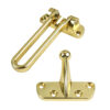 Door Chain Lock for Front Door, Swing Bar Door Lock Chrome,Polish Brass & Black Powder Coated  Finish Alloy Anti-Theft Door Guard Latch for Front and Inside Door Reinforcement Door Stopper for Hotel Home Safety ‎135mm #7022 - Image 2