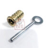 Brass Sash Lock With Key # 7113 - Image 3