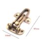 Door Lock for Front Door, Swing Bar Door Lock Brass Antique Finish Alloy Anti-Theft Door Guard Latch for Front and Inside Door Reinforcement Door Stopper for Hotel Home Safety 97mm #7282 - Image 2