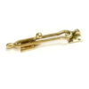 Door Lock for Front Door, Swing Bar Door Lock Polish Brass Finish Anti-Theft Door Guard Latch for Front and Inside Door Reinforcement Door Stopper for Hotel Home Safety 170mm #7023 - Image 5