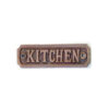 Cast Iron "KITCHEN" Door Sign Plaques It's a fun and attractive decoration for your house, cafe, kitchen, club, office, bar, restaurant, dorm, garage, and more! Vintage metal tin signs can also be the first choice for gift giving, very artistic Copper Antique Finish 130mm #2481