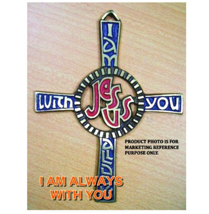 Brass Antique Design Vintage Look Brass Wall Hanging Cross Decorative Religious Altar Spiritual Art  Home Living Room Decor Accessory for Christmas and Other Occasions Brass Religious Accessories Church Decoration "JESUS CROSS" Christian Cross Christ Wall Cross Hand Carved Antique Design Hanging Plaque Brass Antique Colour Meena Finish 138mm #2665 - Image 3
