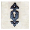 Cast Iron Euro Escutcheons Black Powder coated Escutcheon Cylinder Keyhole Euro Door Lock Cover for Security and Protection from Key Damage, Durable Escutcheon Plate with Concealed Screws #7525 - Image 2