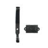 Robust Cast Iron Hat & Coat Hook-and-plaque with text "LNER- North Yorkshire Moors Railway 100mm #7530 Black / Rustic / Natural Lacquered Finishes - Image 3
