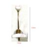 Hat & Coat Hook Cast Iron With Ceramic Button 210mm #769 - Image 2