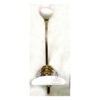Hat & Coat Hook Cast Iron With Ceramic Button 210mm #769