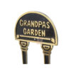 Grandpas Garden Sign Plaque Vintage Brass Metal Sign Post for Home Decor Solid Brass Plate Brass Garden Spike Polish Brass & Brass Antique Finish 270mm #940 - Image 4