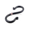 Hand Forged Iron Butchers Hanger S Hook 100mm #3831 Matt Black Finish - Image 3