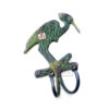 Brass Animal Coat Hook Double "Swan" Style 140mm #4005 Patina Finish - Image 4