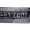 CAST IRON LETTER PLATE VICTORIAN STYLE 310mm #3153