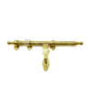 Heavy Duty Brass Sliding Door Lock Bolt Upgraded Pure Brass Latch for Chests Cabinets Windows Fences Secure Your Property with this Durable Door Lock Latch Brass Antique Finish 375mm #7763