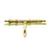 Heavy Duty Brass Sliding Door Lock Bolt Upgraded Pure Brass Latch for Chests Cabinets Windows Fences Secure Your Property with this Durable Door Lock Latch Brass Antique Finish 375mm #7763 - Image 3