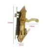 Brass Mortice Lever Door Handle On Plate 250mm #7772 - Image 2