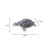 Metal Silver Tortoise Showpiece For Interior Decor Silver Metallic Designer Tortoise Showpiece Tortoise Carved in Metal Silver 190mm #9073 - Image 3