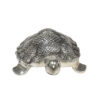 Metal Silver Tortoise Showpiece For Interior Decor Silver Metallic Designer Tortoise Showpiece Tortoise Carved in Metal Silver 190mm #9073 - Image 4