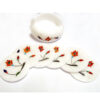 WHITE MARBLE TEA COASTER 105mm Dia #MD14-22021 - Image 3