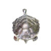 Metal Silver Tortoise Showpiece For Interior Decor Silver Metallic Designer Tortoise Showpiece Tortoise Carved in Metal Silver 190mm #9073 - Image 9