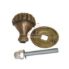 Cast Iron Door Knob Fixed 50mm Dia #5076 - Image 3