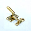 Sash Window Turn Latch Set Brass 60mm #7800 - Image 4