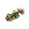 Brass Door Latchs Home Security Antique Window Bolts Vintage Pure Brass Multifunction Buckle Sliding Lock Gate Sliding Bolt Latch Warehouse Internal Doors Polish Brass Finish  73mm #7811 - Image 5