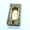 Recessed Flush Door Handles Brass Cabinet & Furniture Door Pulls Brass Rectangle Rectangle Handles/Pulls for Interior & Closet Doors  95mm #7813 - Image 3