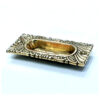 Recessed Flush Door Handles Brass Cabinet & Furniture Door Pulls Brass Rectangle Rectangle Handles/Pulls for Interior & Closet Doors  95mm #7813 - Image 4