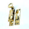Sash Window Turn Latch Set Brass 70mm #7840 - Image 3