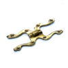 Cabinet Hinge- Snake Brass 80mm #7845 - Image 4