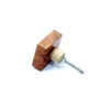 Cabinet Knob Wood & Acrylic 34mm #7987 (Set of 6 Pcs) - Image 2