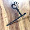 Wrought Iron Metal Toilet Roll Holder for Bathroom Toilet Wall Mount Handmade Bathroom Lavatory Toilet Paper Holder Wall Mount Black Finish  260mm  #8051 - Image 7
