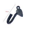 Hand Forged Iron Coat Hook 110mm #8054 - Image 2