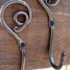 Hand Forged Iron Coat Hook 120mm #8088 - Image 3