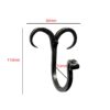 Hand Forged Iron Coat Hook 110mm #8091 - Image 2