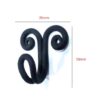 Hand Forged Iron Coat Hook-Deer 70mm #8109 - Image 2