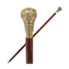 Antique Wooden Walking Stick with Brass Handle 940mm #8058 - Image 5