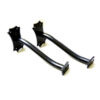 Hand Forged Iron Footrail Brackets Bar Stod 225mm #7583