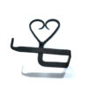 Forged Iron Metal Toilet Roll Holder for Bathroom Toilet Wall Mount Handmade Bathroom Lavatory Toilet Paper Holder Wall Mount Black Finish 180mm #8184 - Image 5