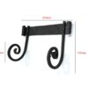 Forged Iron Metal Toilet Roll Holder for Bathroom Toilet Wall Mount Handmade Bathroom Lavatory Toilet Paper Holder Wall Mount Black Finish 230mm #8186 - Image 2