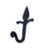 Hand forged Iron Hook-Leaf 130mm #8210 - Image 3