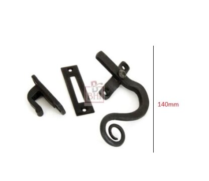 Hand Forge Iron Anvil Monkey Tail Casement Fastener 114mm #8284 - Image 2