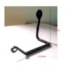Wrought Iron Metal Toilet Roll Holder for Bathroom Toilet Wall Mount Handmade Bathroom Lavatory Toilet Paper Holder Wall Mount Burn Black Finish 170mm #8187 - Image 2