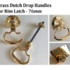 Brass Dutch Drop Handle For Rim Latch 85mm #8468 - Image 3