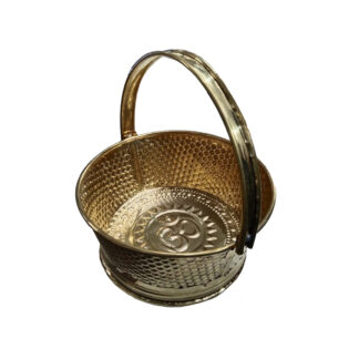 Brass Flower Basket 200mm #8472