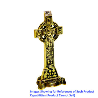 Brass Candel Holder High Cross of Ireland #8543